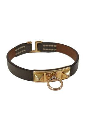 Hermes Mini Rival Bracelet Studs Leather
